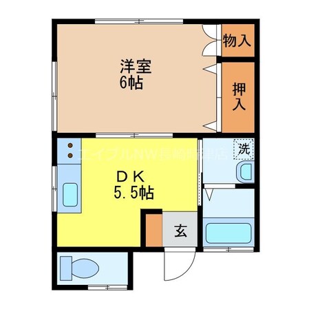 茂里町駅 徒歩8分 1階の物件間取画像